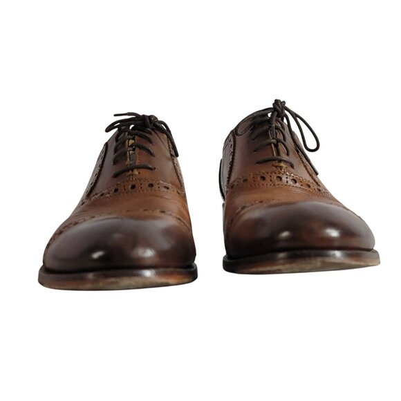 Joseph Abboud Oxford Dress Shoes Brown Size 10 Lace Up Cap Toe #00592 Owings - Picture 4 of 13